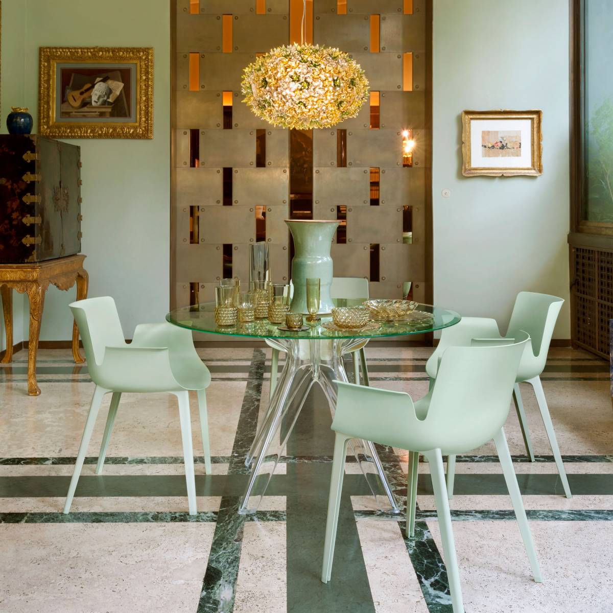 Table en verre Kartell