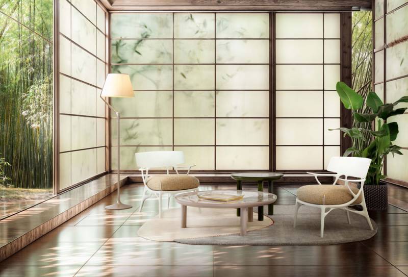 K TOP Table Kartell effet marbre