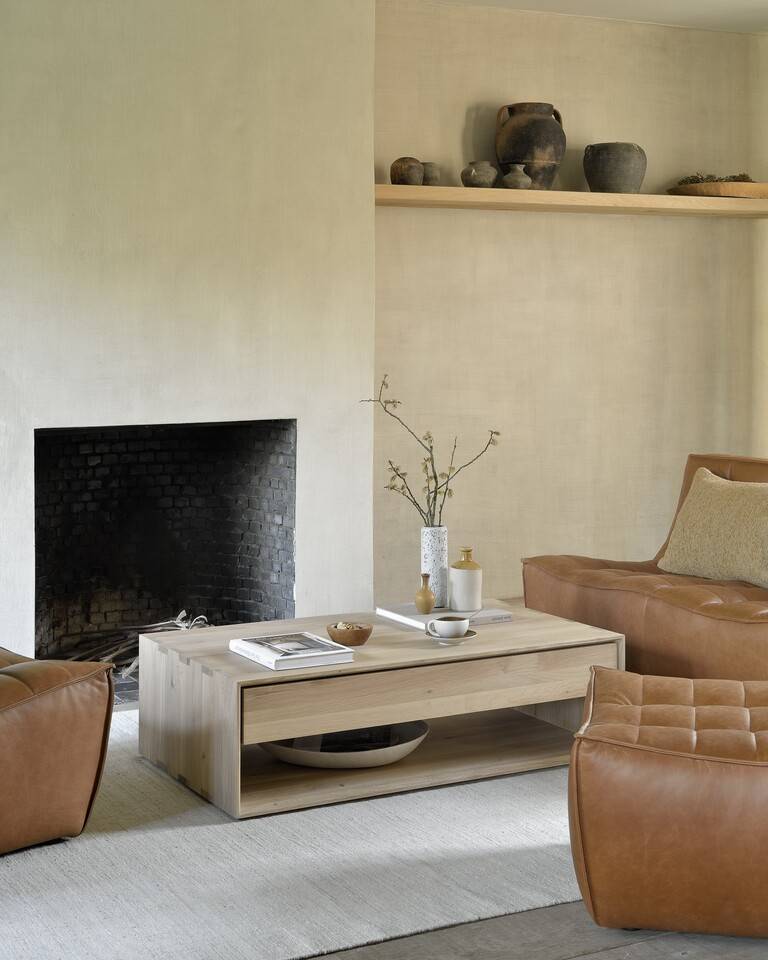 Table basse tiroir Nordic Ethnicraft