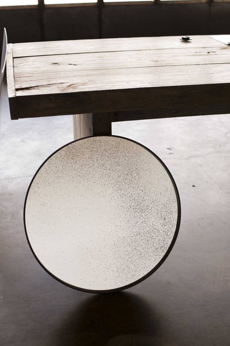 miroir rond minimaliste 